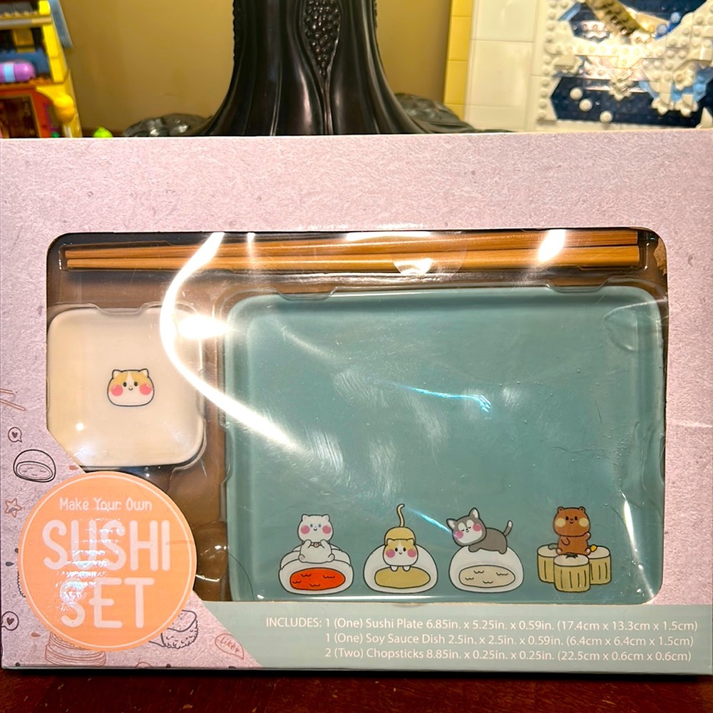 Sushi Set with little round Kitty cats 🐱
